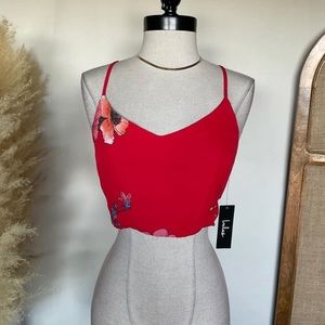LULU’S RED CROP TOP